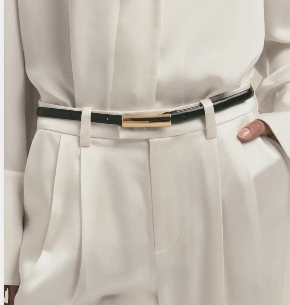 NWT Favorite Daughter Lady Belt Size Small Polished Gold Msca